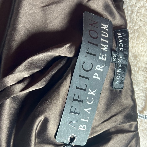 Affliction Women’s   Black premium leather jacket - Picture 11 of 11